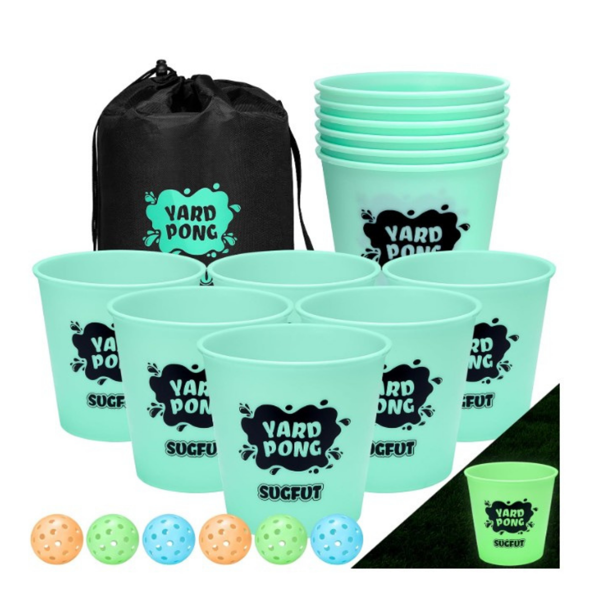 Glow in the Dark Yard Pong