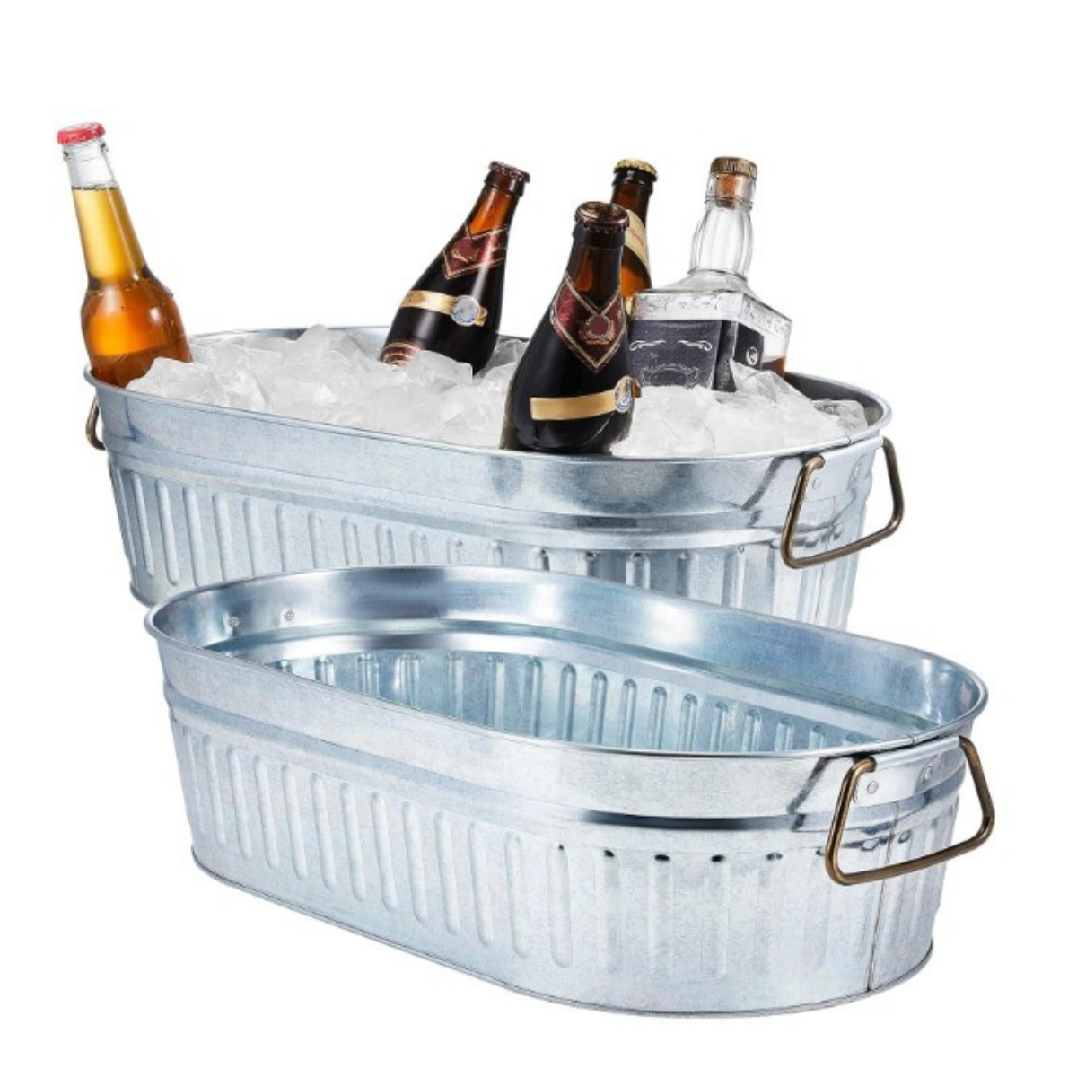 5.3-Gallon Galvanized Beverage Tub